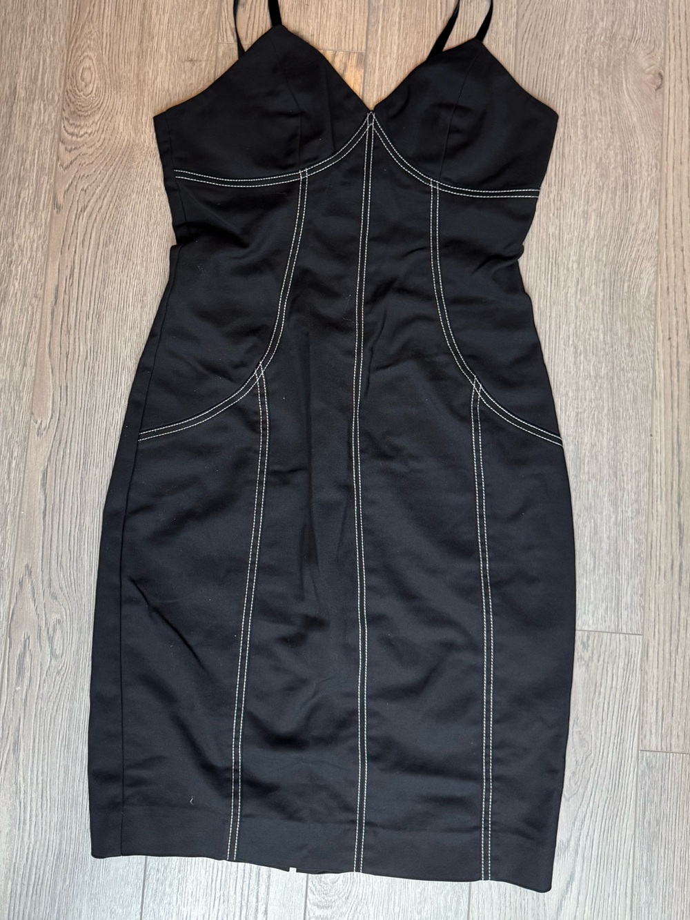 Urban Revivo Contrast Stitch Cami Bodycon Dress Like New